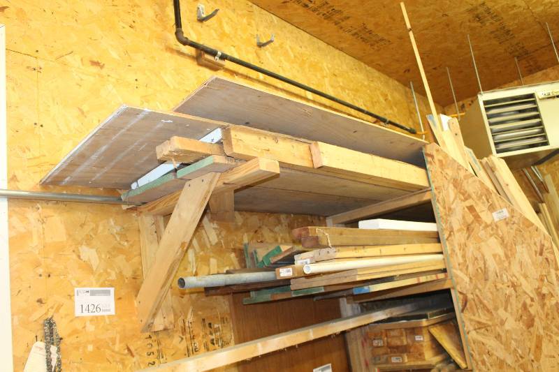 lot 1426 image: Lot of (2) Shelves of Scrap Wood