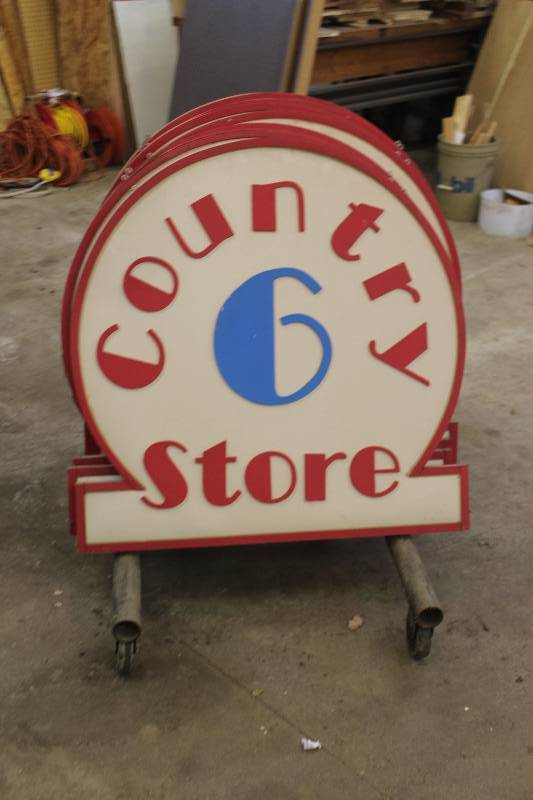 lot 1418 image: Lot of (3) Country Store Signs