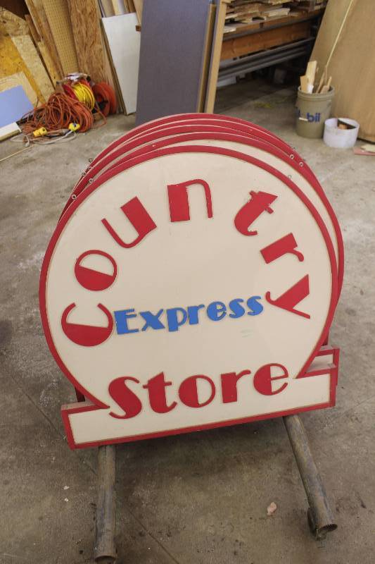 lot 1419 image: Lot of (4) Country Store Signs