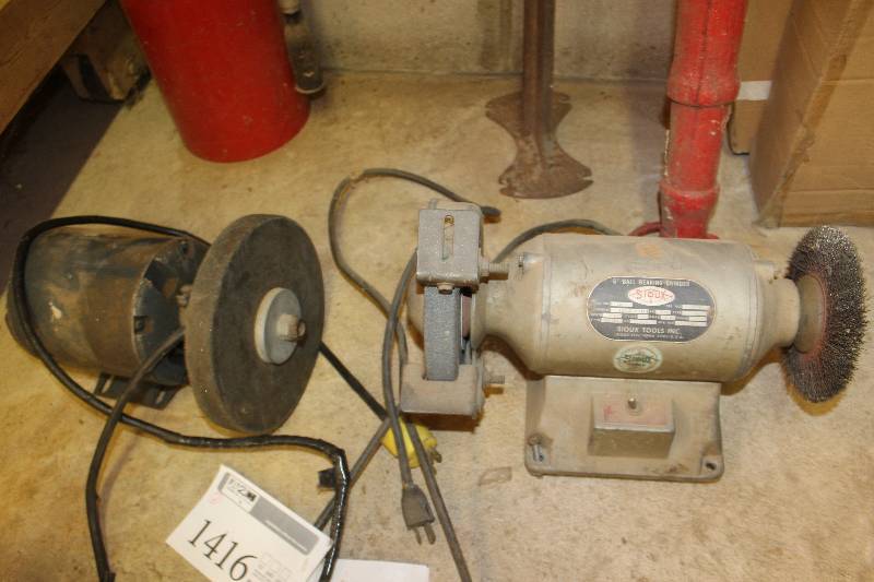 Lot Of 2 Sioux Tools 6in Ball Bearing Grinder Ramsey Estate