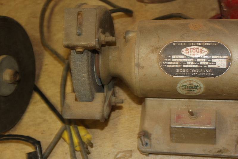 Lot Of 2 Sioux Tools 6in Ball Bearing Grinder Ramsey Estate
