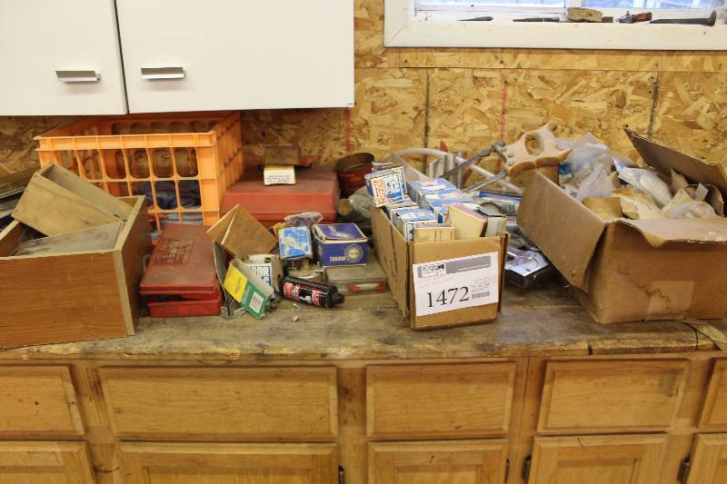 lot 1472 image: Counter Lot Includes Nails, Screws, And More