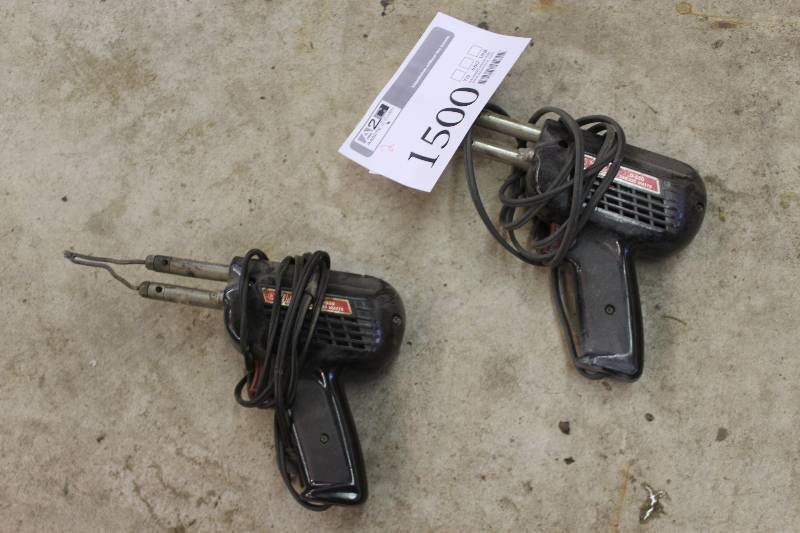 lot 1500 image: Lot of (2) Weller Solder Guns