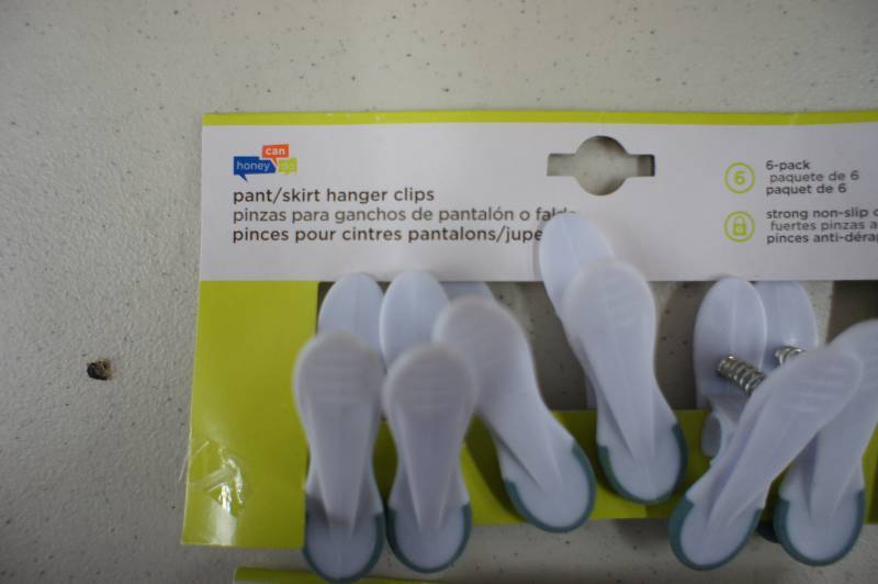 lot 41 image: Lot of 3 Packages of Honey-Can-Do HNG-01327 Soft Touch Universal Grip Clips, 6 Per Pack, Seafoam Blue