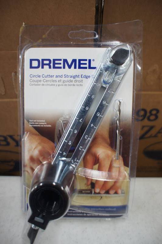 lot 17 image: New Dremel Hole Circle Cutter Attachment 678-01 .75 to 12  Depth Adjust