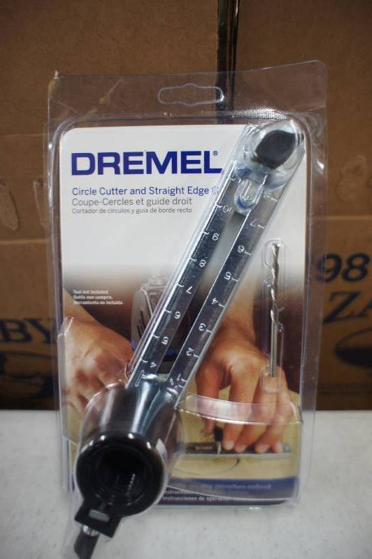 lot 18 image: New Dremel Hole Circle Cutter Attachment 678-01 .75 to 12  Depth Adjust