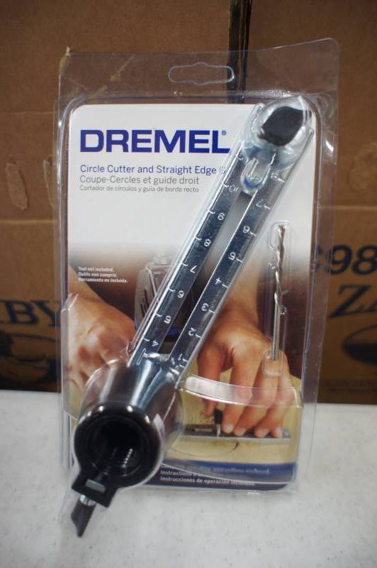 lot 19 image: New Dremel Hole Circle Cutter Attachment 678-01 .75 to 12  Depth Adjust