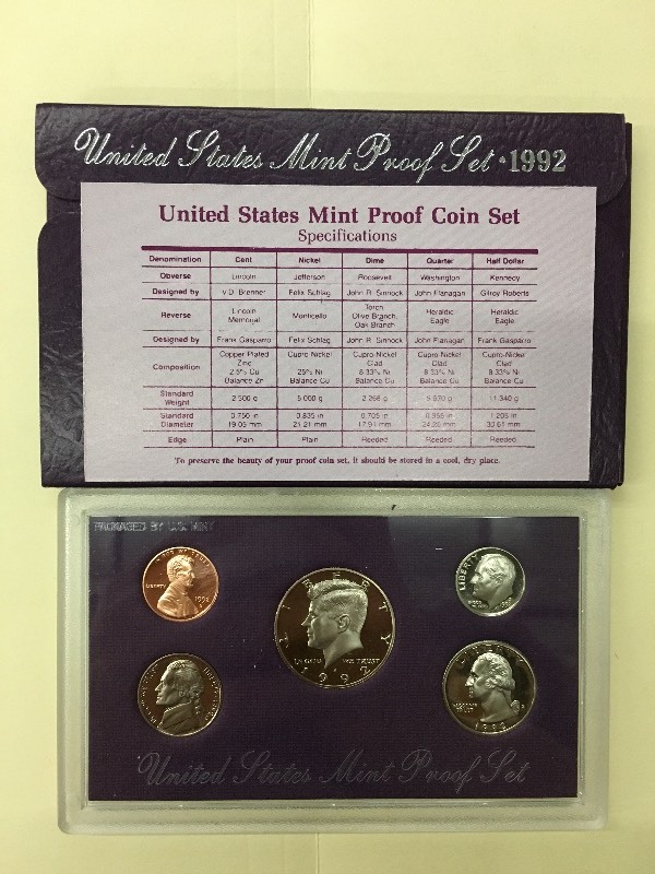 1992 US Proof Set ...