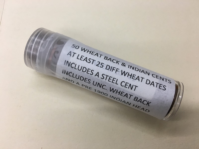 (1) Roll Of Whaet & Indian Cents A...