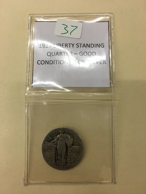 1927 Standing Liberty Quarter, 90% ...