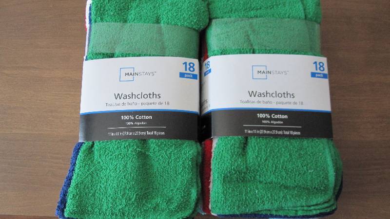 18 Count Washclothes x2