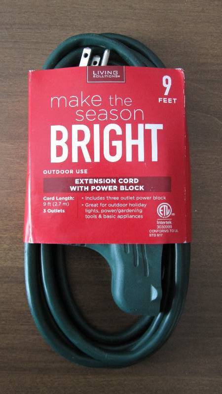 9 foot outdoor extension cord