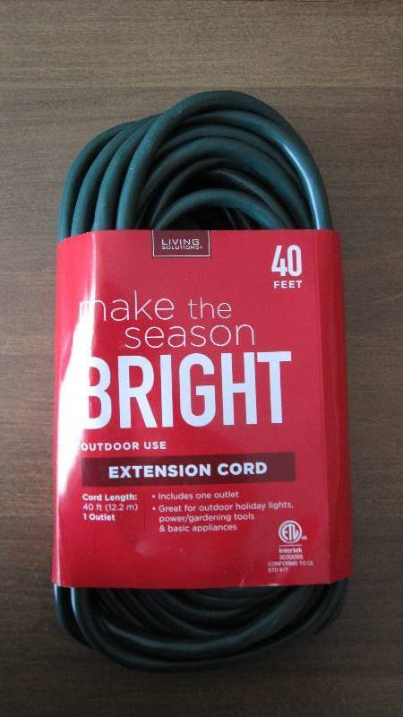 40 ft Outdoor Extension Cord