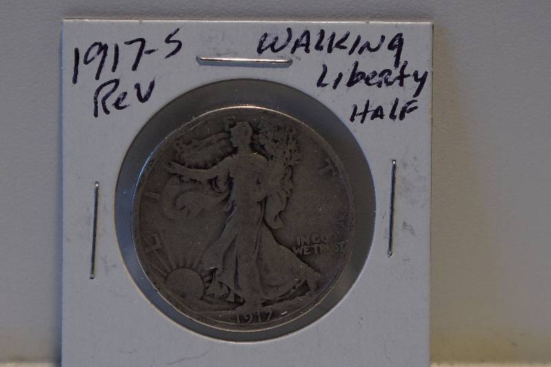 1917-S Reverse Walking Liberty Half Dollar