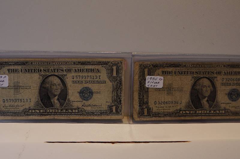 1935-F, 1935-G $1 Silver Certificates
