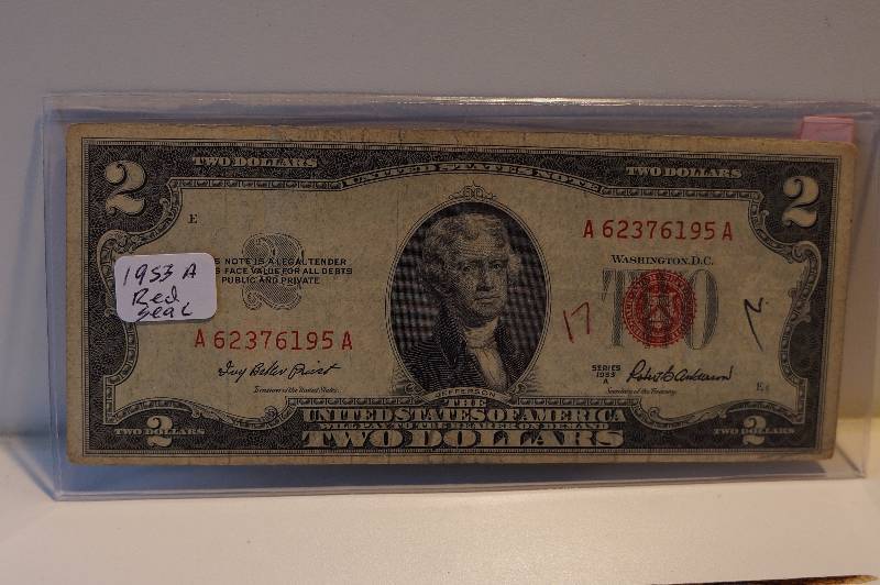 Series 1953-A $2 Red Seal Note