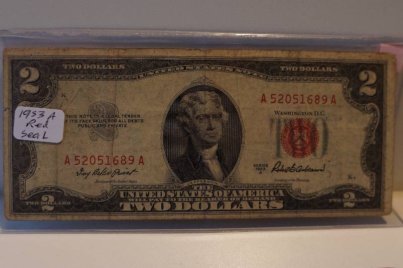 Series 1953 $2 Red Seal Note