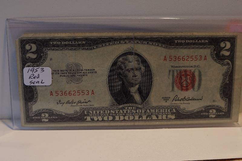 Series 1953-A $2 Red Seal Note