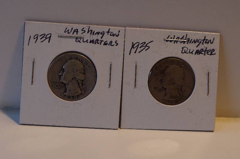 1939 & 1935 Washington Quarters
