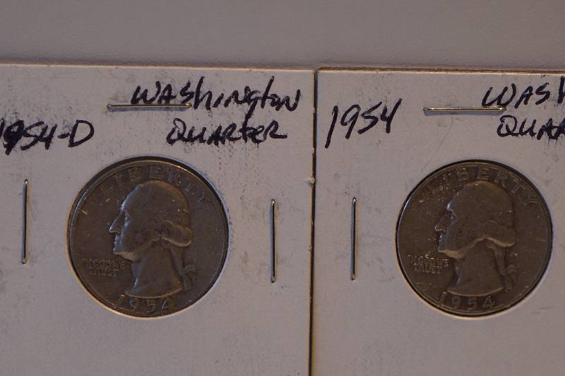 1954 & 1954-D Washington Quarters