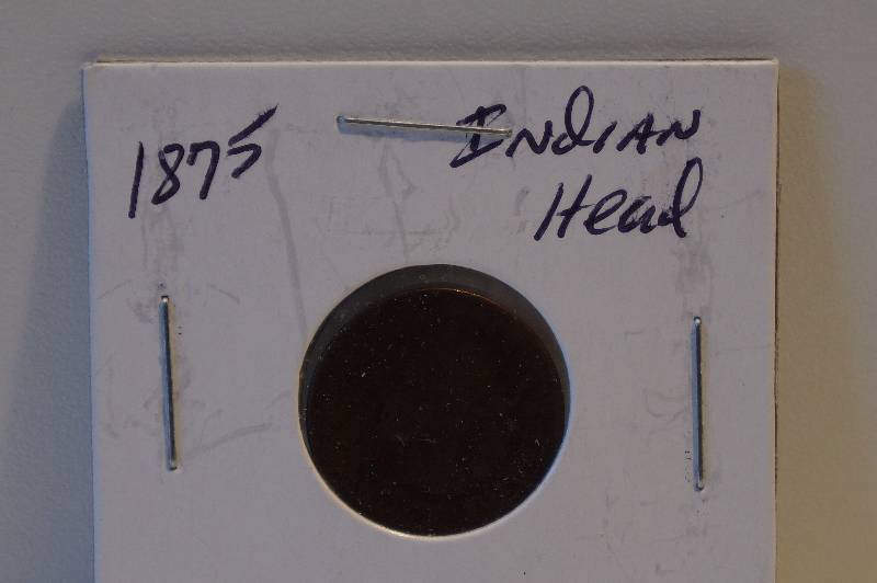 1875 Indian Head Cent