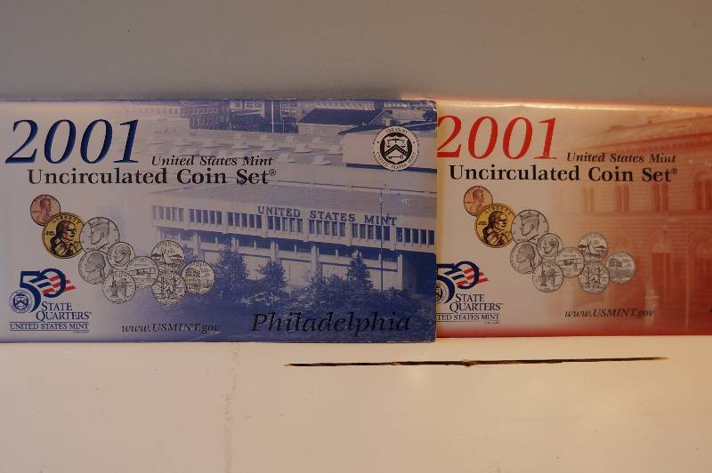 2001 US Mint Uncirculated P&D Coin Set