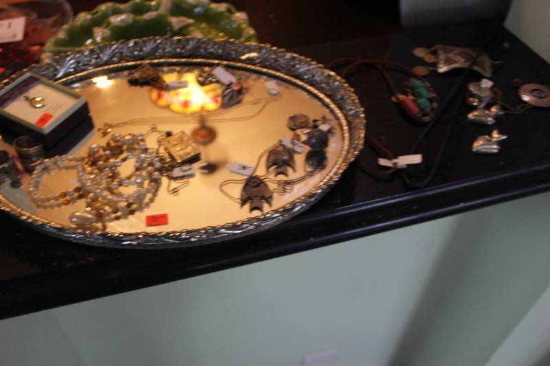 Jewelry, Silver Mirror Tray
