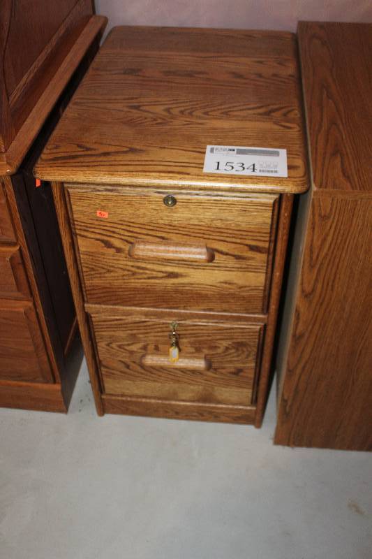 2-Drawer Wood File Cabinet