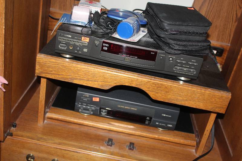 Lot of (2) Electronics Includes 1) JVC 4-Head VCR AND 1) Panasonic DVD Player