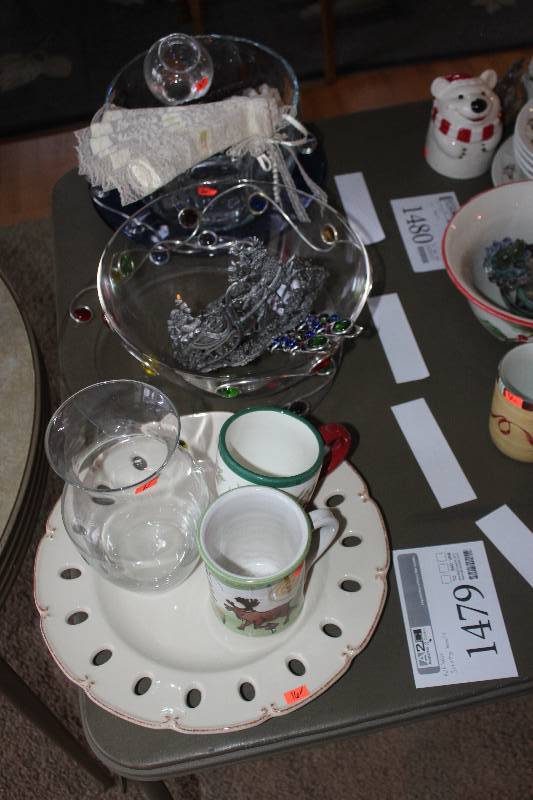 Serving Bowls, Mugs, Vase