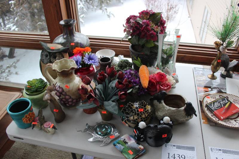 Silk Plants, Vases