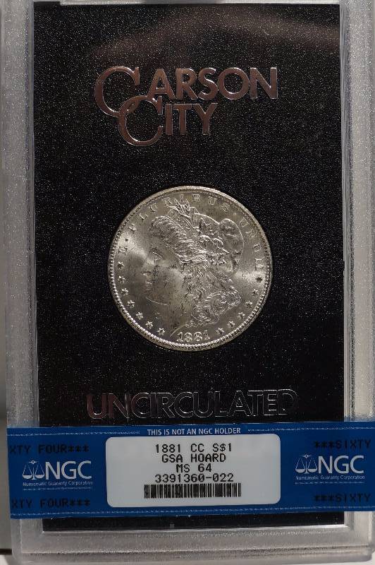 1881 CC MORGAN SILVER DOLLAR