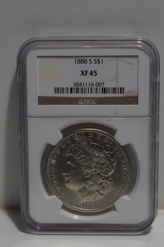 1888 S  MORGAN SILVER DOLLAR