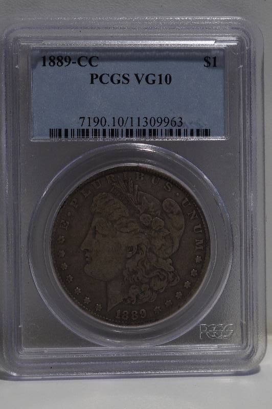 1889 CC MORGAN SILVER DOLLAR