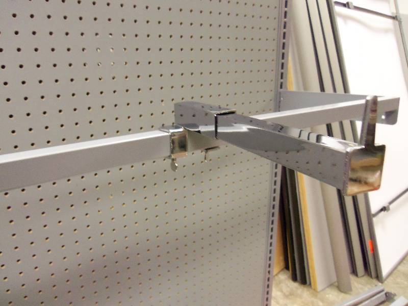 Square Hanger Bar with Chrome Hanger Attachments
