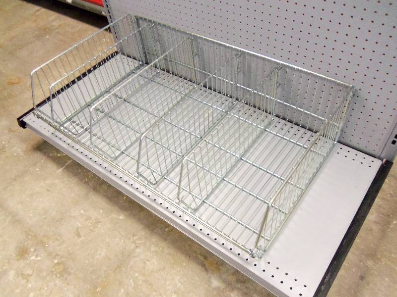 Large Wire Bin with Dividers
