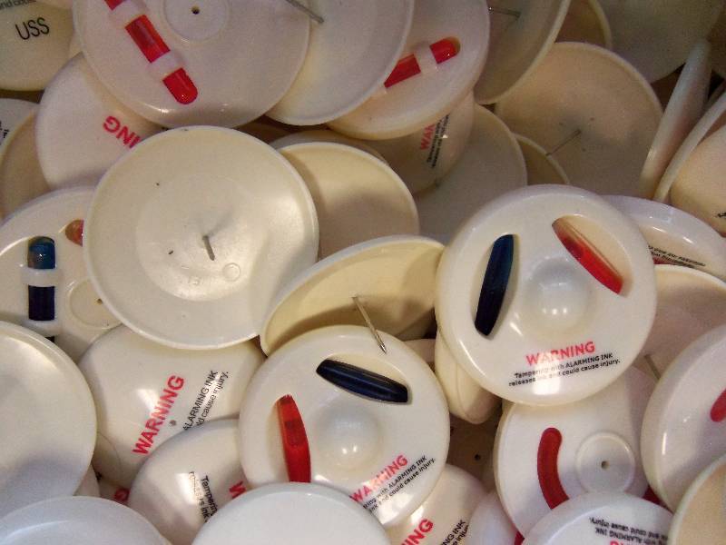 250 White Security Tags