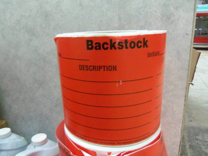 Lot of 4 Rolls - Backstock Stickers