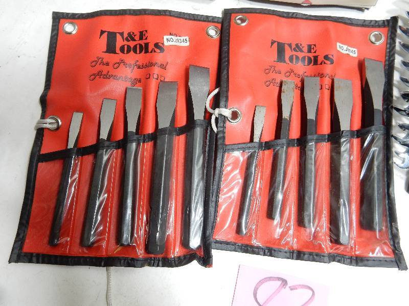 lot 83 image: 2, ScraperRemover sets 2 chisel sets Set of SAE Combination wrenches