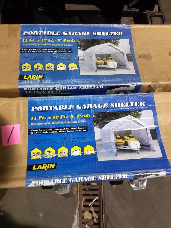 lot 1 image: Larin 11ft x 12 Ft Water Proof and Weather Resistant Shelter