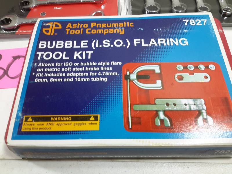 lot 30 image: DURABUILT, 6 pc SAE Ratchet Action wrench set 6 piece ratchet action wrench set Astro Pneumatic Bubble Flaring Tool Kit