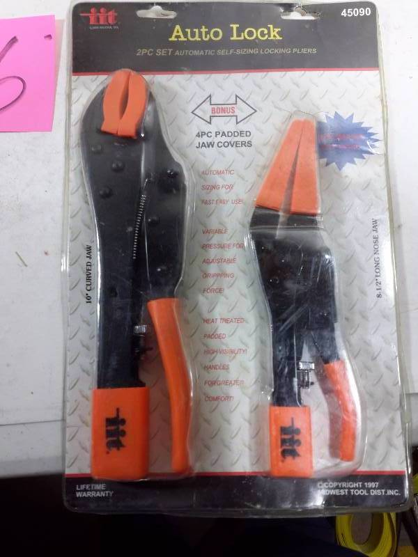 lot 96 image: Misc. Pliers as pictured  LED Flashlight