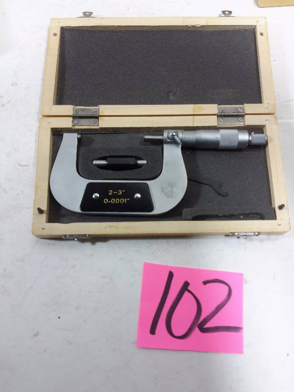 lot 102 image: 2-3 in Outside Micrometer, New