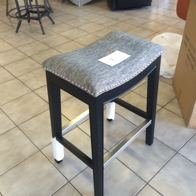 Madison Park, 34 Grey and White Bar Stool