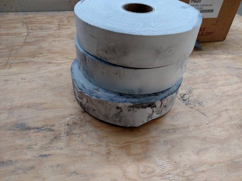 lot 75 image: (3) Rolls 18 Vinyl Foam Sealant, ...