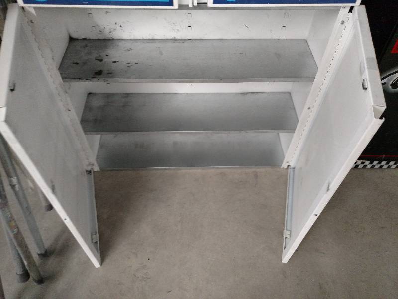 lot 101 image: White Cabinet, 35 x 10.5 x 30...