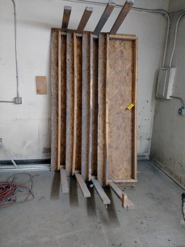 lot 204 image: (4) Wall Mount Work Benches