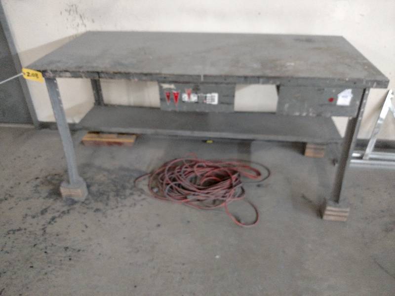 lot 208 image: Steel Work Bench