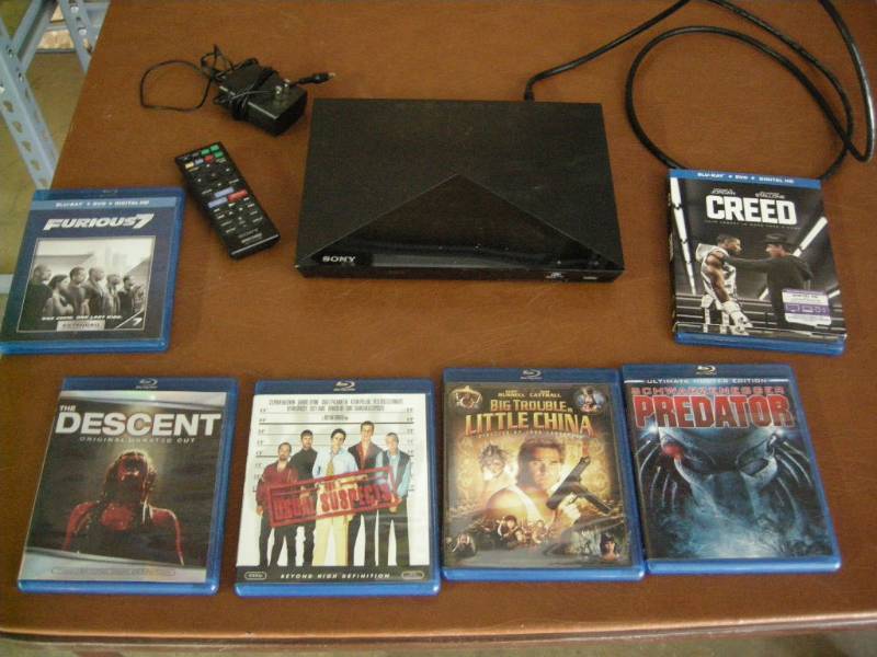 lot 31 image: Sony Blu-Ray Player and Movies