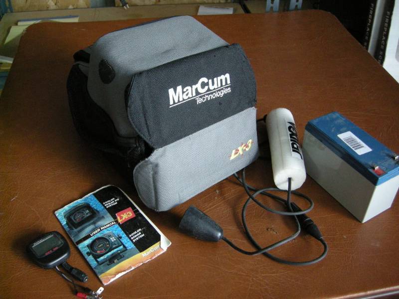 Marcum LX-3 Fish Locator, Ice Fishing, Ammo, Outdoors, Tools, Die Cast,  CDs, Military